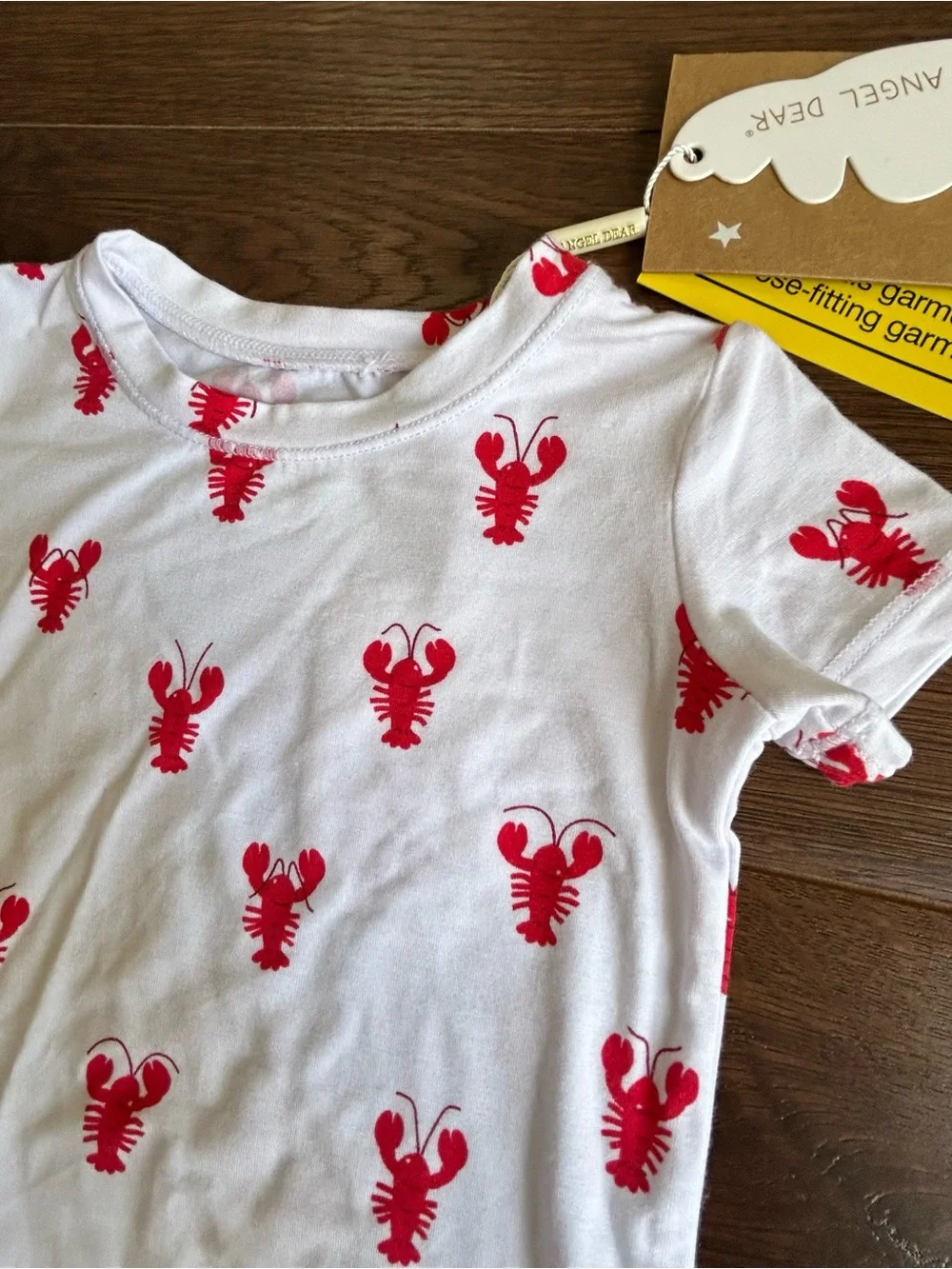 Angel Dear Lobster Loungewear Pajama Set 6-12m